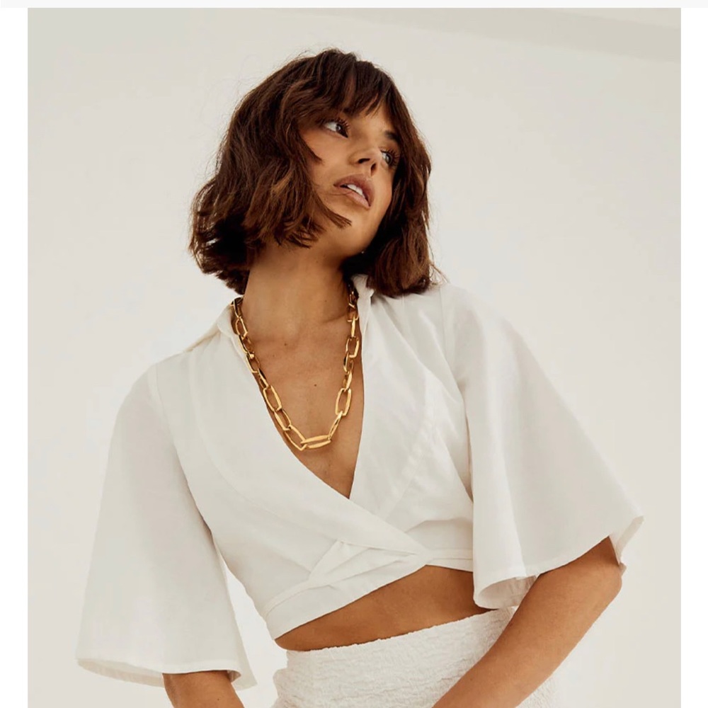NWT Revolve Sovere Outline Wrap Top